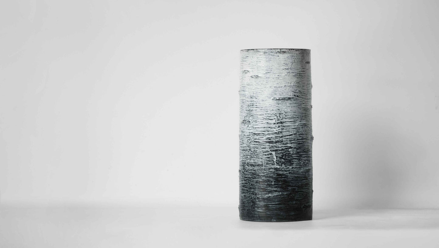 Modern Cylindrical Textured Vase